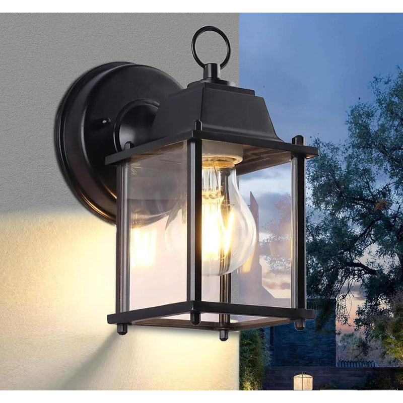 Matte Black 21cm H Outdoor Sconce