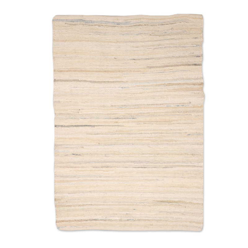 Tapis rectangulaire unique en coton 3 pi x 4,5 pi Abdulkhalek