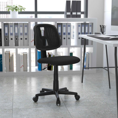Meridian Mid-Back Swivel Mesh Task Office Chair with Pivot Back