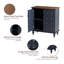 Armoire de rangement 2 portes Doelling-440638297