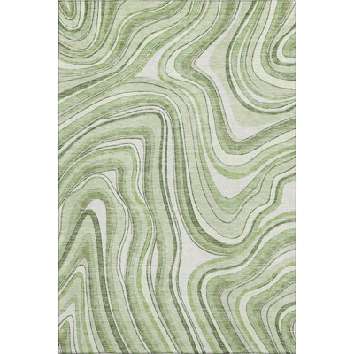 Premium Machine Washable Prisco Aloe Rug