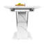 Extendable Metal Base Dining Table