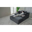 Chaise longue d'intérieur en velours côtelé de 76 po de diamètre avec siège profond et porte-gobelets-256510243