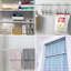 Tringles à ressort à ressort avec extrémités en caoutchouc antidérapantes, longueur réglable, fabrication en métal robuste, paquet de 2