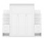 Lit escamotable avec tiroirs de rangement, lumières DEL et tablettes de bibliothèque, armoire murale escamotable en bois avec DEL-783291663