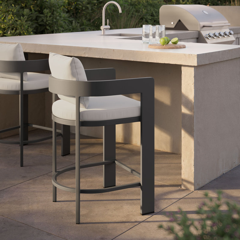 Tabouret de comptoir Tahoe, 26.5", Blanc