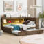 Lit de jour double avec couchette, station de charge et rangement-2098561885