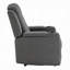 Fauteuil inclinable électrique Jeju Power Motion avec repose-tête électrique et similicuir à DEL gris