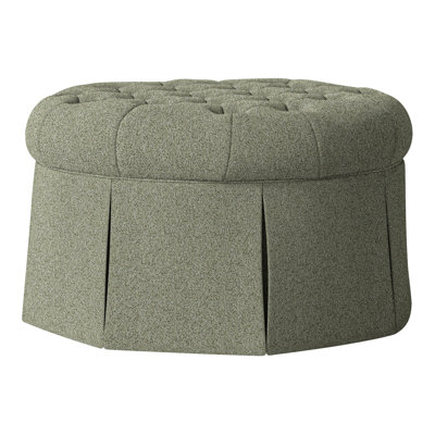 Alma Round Tufted Ottoman