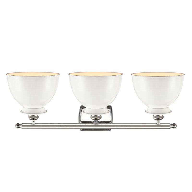 Erastus 3 - Light Dimmable Vanity Light, Brushed Brass, Bulb Not Included, Brushed Brass
