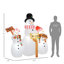 Décoration de Noël de bonhomme de neige gonflable 6,1 pi avec signes