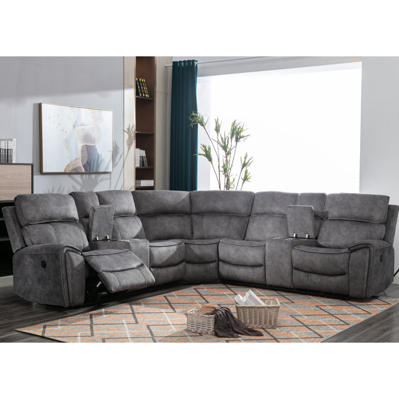 Canapé modulaire inclinable rembourré 3 pièces Nampa