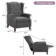 Zelma Upholstered Push Back Recliner w/ Vibratory Massage & Heating Function