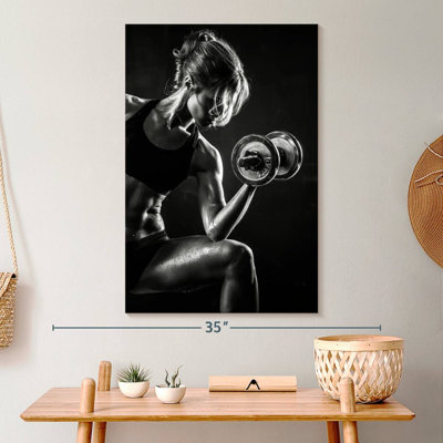 " Fitness Lady Canvas Print "