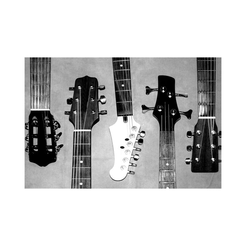Guitar Head I by Katrina Craven - Print on Canvas, 20.32cm H x 30.48cm W x 1.91cm D, Wrapped Canvas