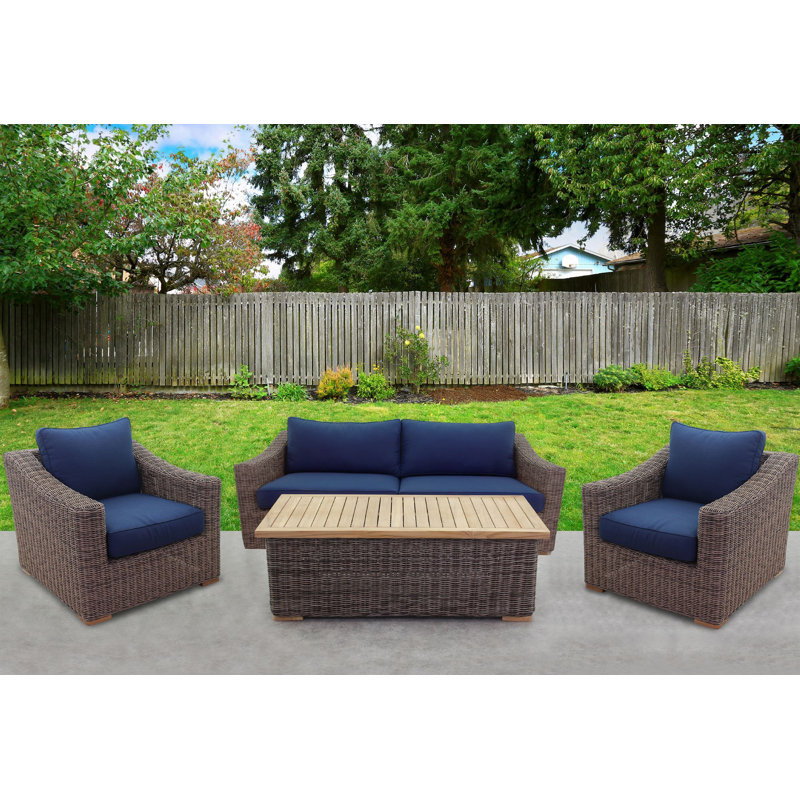 Dulce 4 - Person Patio Conversation Set with Cushions