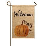 Finesse Double Sided 18'' H x 12'' W Burlap Thanksgiving Garden Flag