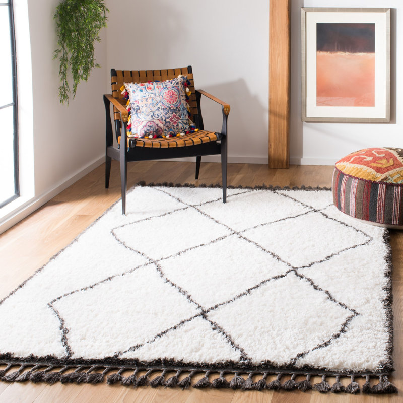 Allon Shag 200 Performance Geometric Rug, Rectangle 4' x 6'