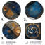 «Blue Pisces Astrology Cosmic Compass I - Astronomie, art mural-45025666-45025665