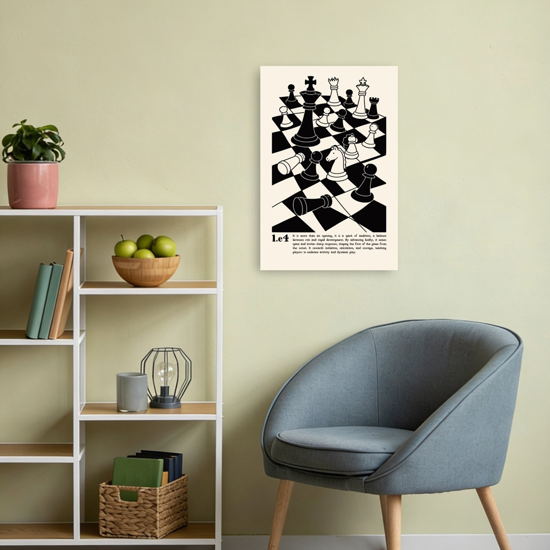 Strategic Chess Game Classic Wall Art Print