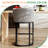 28"H Upholstered Counter Stool with Metal Frame-2098917459