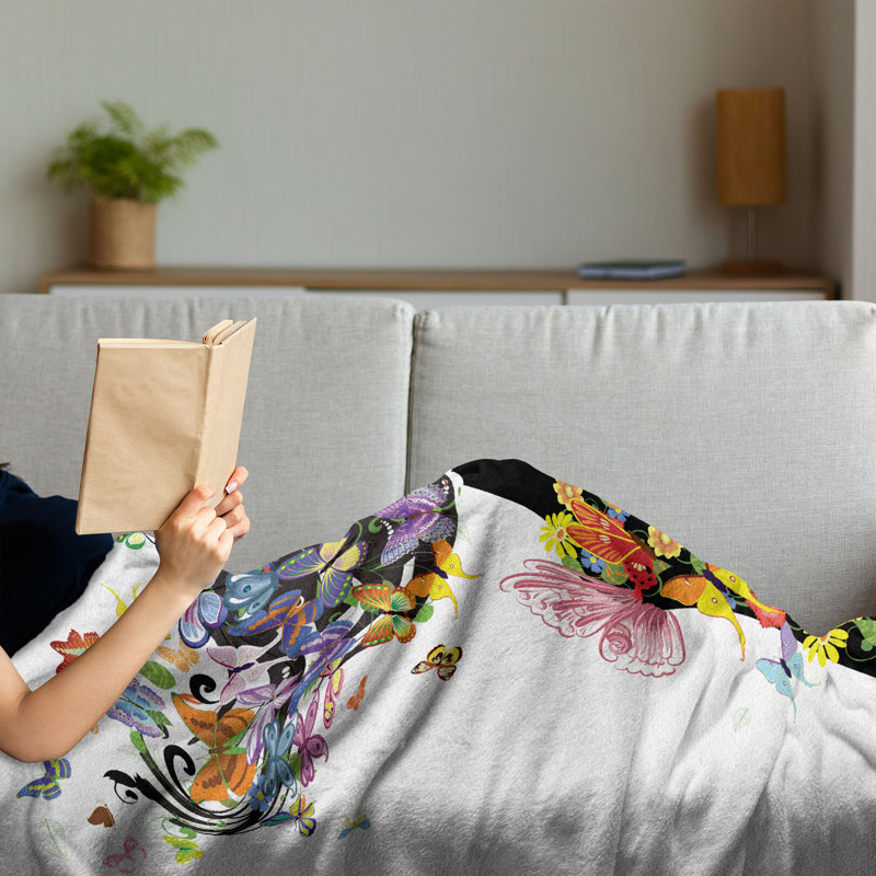 Hand Woven Throw Blanket, 70" x 90"