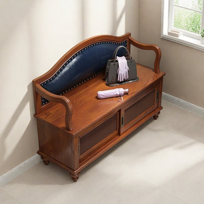 31.5in Retro Style Shoe Changing Stool
