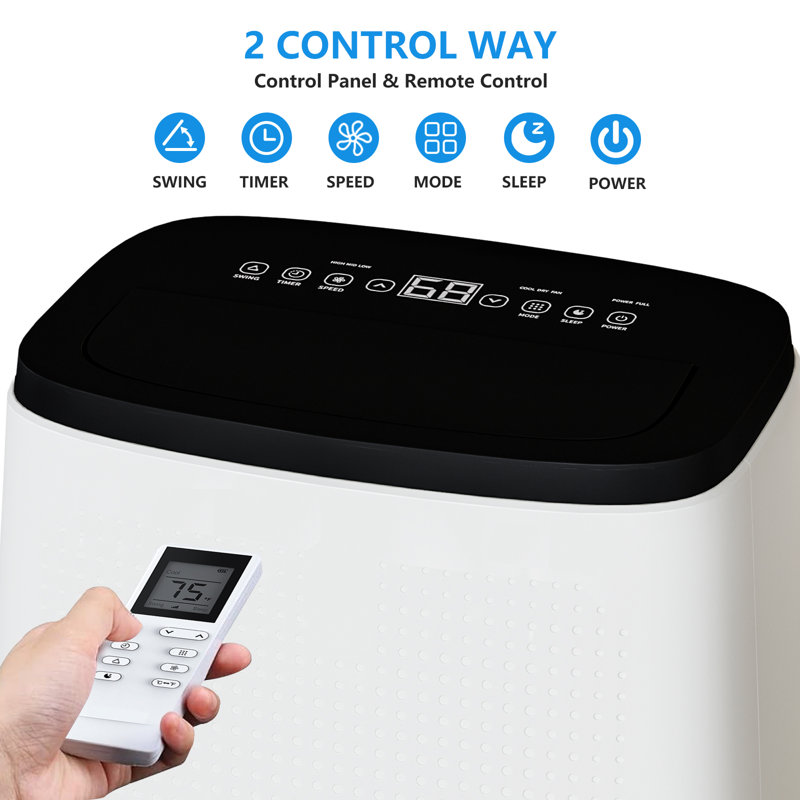 14000 BTU Portable Air Conditioners, 3-in-1 Cooling AC Unit, Remote Control