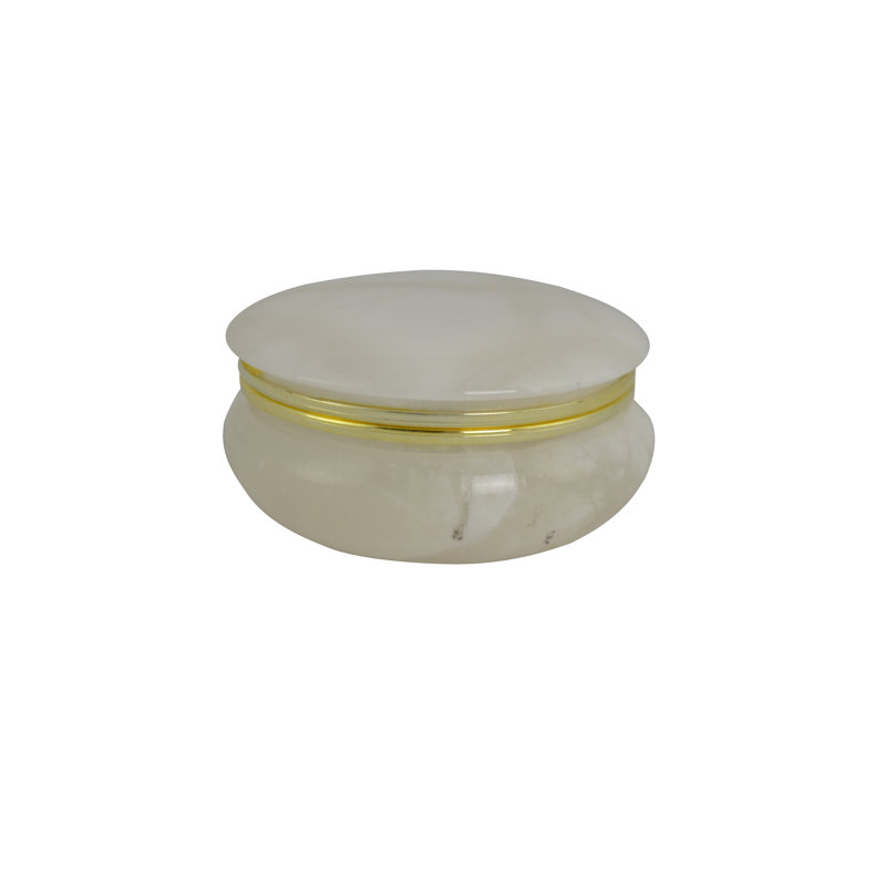 Marble Jewelry Box, White