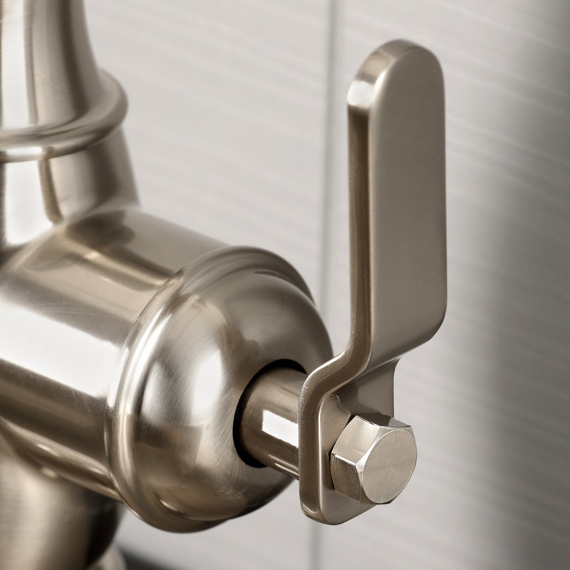 Kingston Brass Whitaker Single-Handle Pull-Down Kitchen Faucet, Brushed Nickel