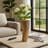 Modern Curved Textured Table Vase for Home Decor– Elegant Tall Flower Vases for Bedroom Styling, Console Accent, and Living Room Decor – Gold-1050323868