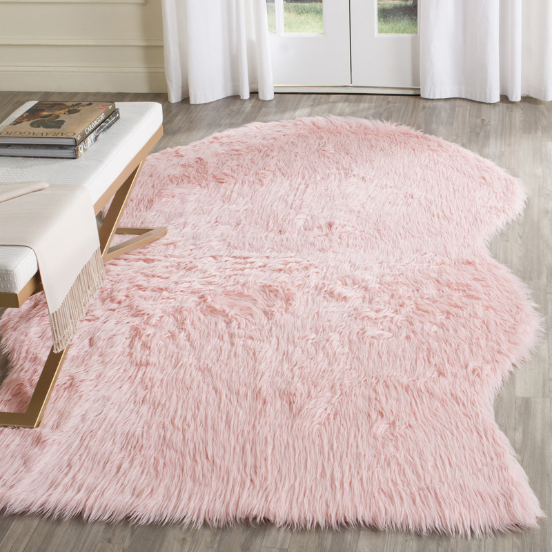 Rankin Solid Colour Hand Woven Area Rug, Rectangle 61 x 91 cm