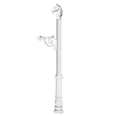 Lewiston Mailbox 62" H In-Ground Decorative Post