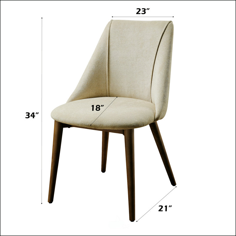 Chaise d'appoint beige en microfibre polie