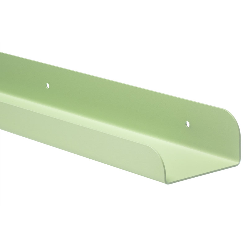 Ennice Metal Floating Shelf, Green, 4cm H x 100cm W x 15cm D
