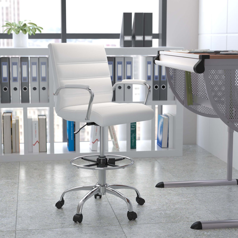 Chaise de bureau ergonomique Adjuto, Blanc