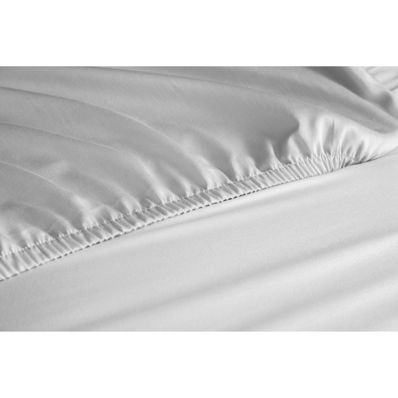 Value Collection Sheeting – Cotton-Rich Comfort with Lasting Durability, Fitted Contour Sheet T180 Cotton Rich Blend, White