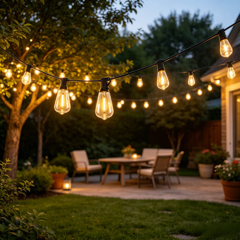 Guirlande d'extérieur avec lumières incassables ST38, 120 pi