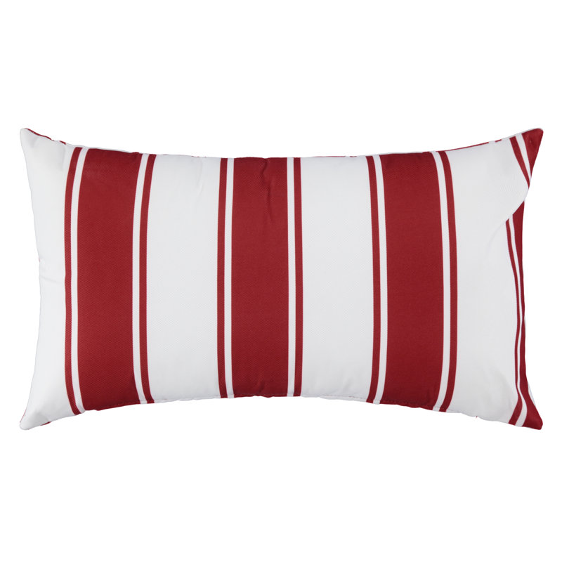 Housse de coussin lombaire à imprimé, Rouge