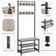 Hall Tree 72.5cm Wide with Bench and Shoe Storage-734331553