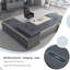 Bureau de direction en L 70,87 "gris luxueux et sophistiqué-76072571