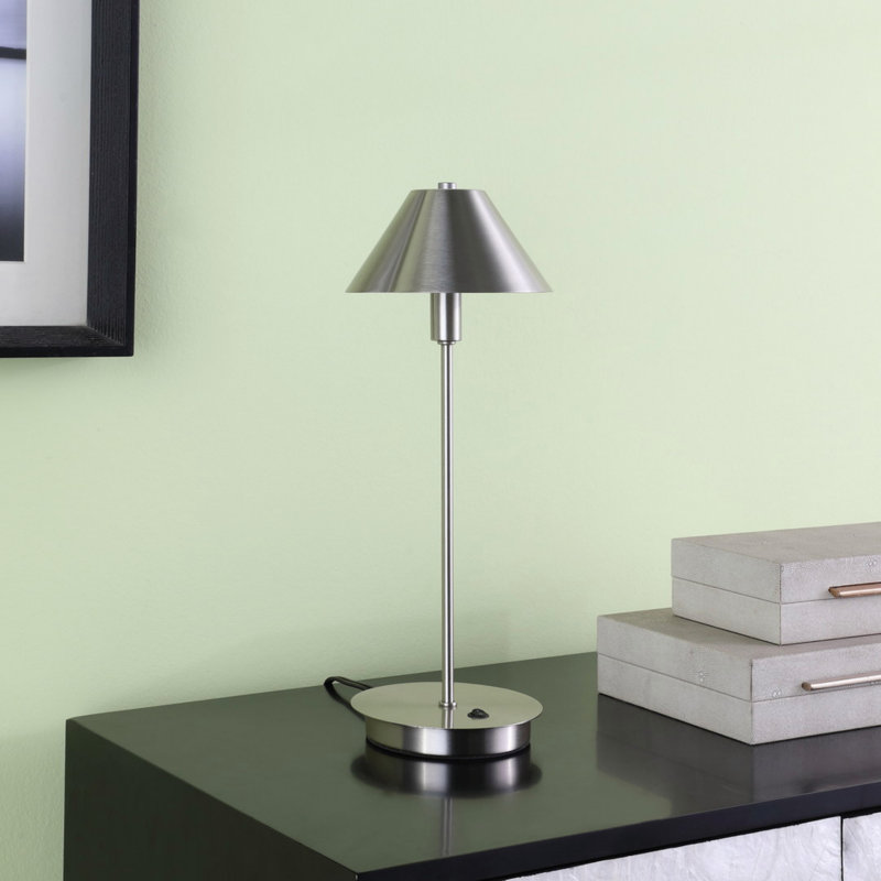 Lampe de table 17,5 po Rowan Poudre G-9, Argent argent