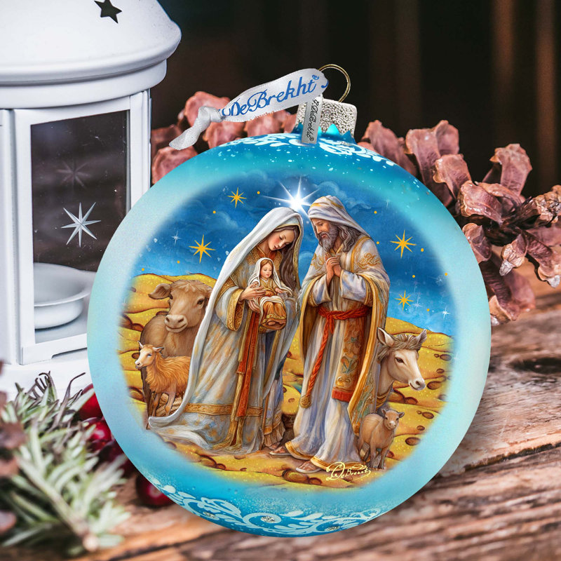 Grand ornement en verre de Betlehem