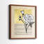 Floral Diary III - reproduction encadrée de qualité supérieure - prêt à être accroché - aucun clou requis - aucun clou requis-396422274-396422275