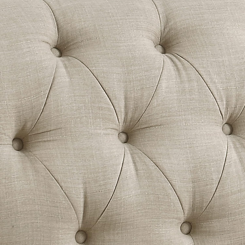 Banquette rembourrée et rembourrée en polyester de qualité supérieure avec accoudoirs faciles à assembler pour le salon et la chambre à coucher