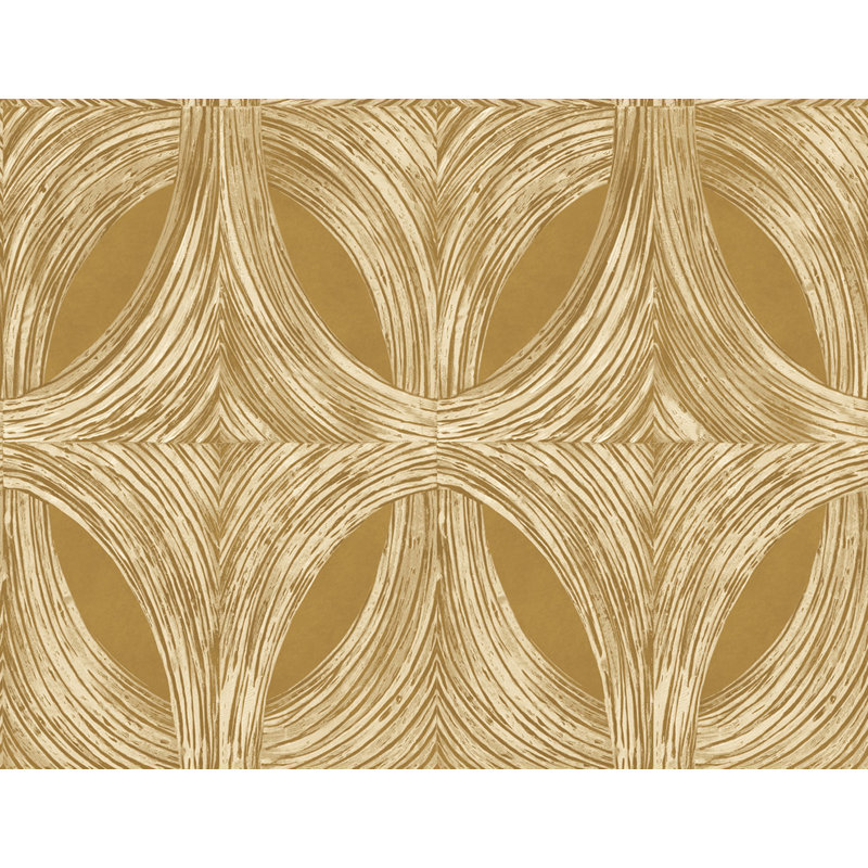 Becerril Abstract Double Roll, Orange/Cream