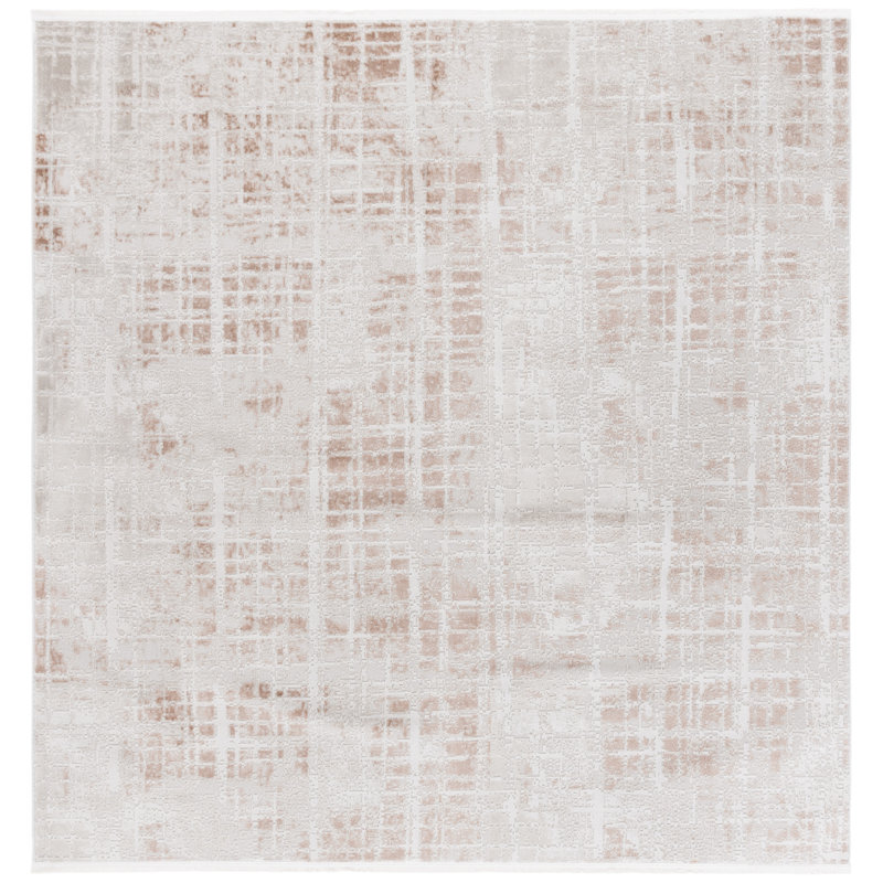Tapis abstrait Candelario Performance, Carré 6 pi 7 po