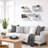 Sorbus Wall Mounted Floating Shelves for Wall Décor - Medium 16.25 Inch, 4 Pack, White-931957339-931957337
