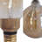 Oversized Amber Zigzag Edison Bulb