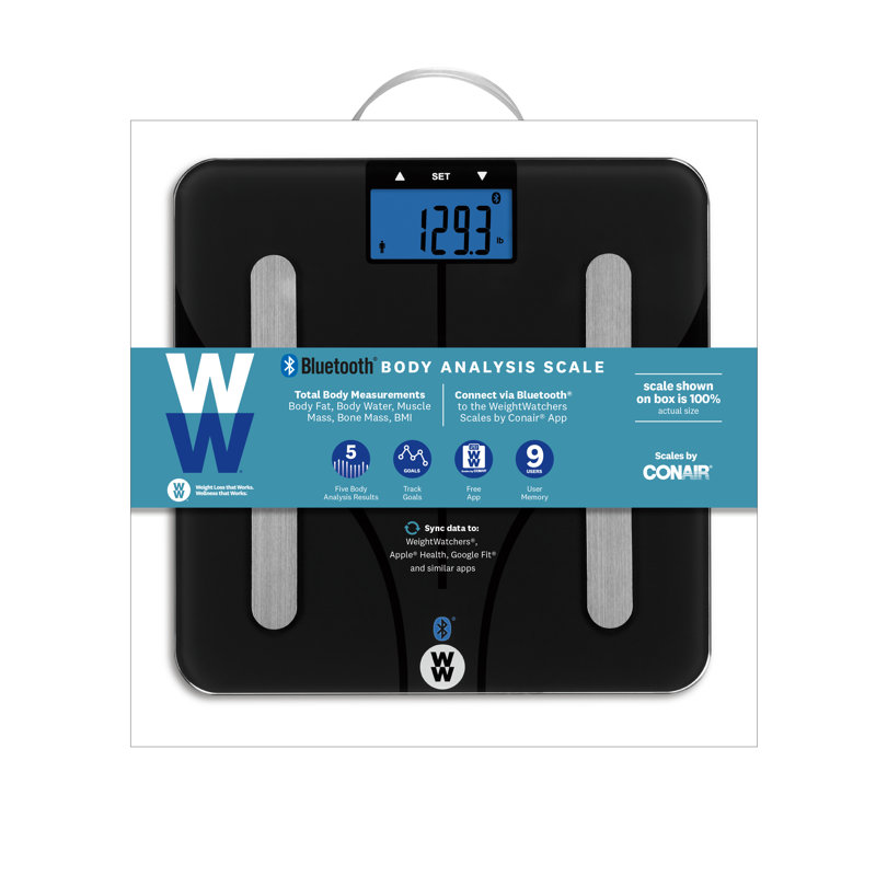 Black Digital Bluetooth Body Analysis Smart Scale
